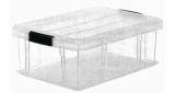 CONTAINER PLASTIC CLEAR W/LID, INNER SIZE 442X298X170MM 