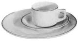 DINNER PLATE STANDARD, WITH BLUE LINE 262MM