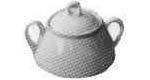 SUGAR BOWL CHINA PLAIN, STANDARD 300CC