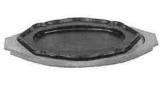 STEAK PLATTER CAST STEEL, 300X215MM