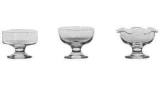 ICE CREAM DISH GLASS 95MM DIAM, FLAT BOTTOM