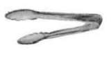 SALAD SERVING TONGS PLASTIC, 230MM