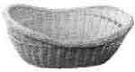 BREAD BASKET OVAL BAMBOO, 290X180MM