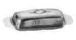 BUTTER TRAY WITH COVER, STAINLESS STEEL 185X110MM