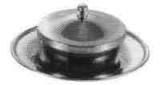 BUTTER DISH STAINLESS STEEL, 95MM DIAM