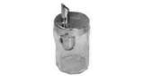 SUGAR DISPENSER GLASS, WITH STAINLESS STEEL TOP