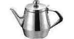 TEA POT STAINLESS STEEL, 370CC 80MM DIA 110MM HEIGHT