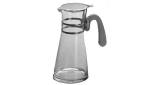 WATER JUG GLASS WITH COVER, 1.2LTR