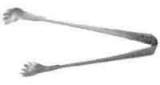 ICE TONGS STAINLESS STEEL, SHORT GRAB L:180MM