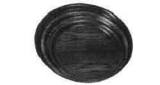 SERVICE TRAY ROUND WOOD, 300MM DIAM