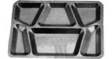 SERVICE TRAY COMPARTED, STAINLESS STEEL 400X300MM