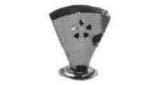 NAPKIN PAPER HOLDER STAINLESS, 122X140MM FOR HAND FOLDED