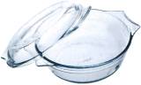 CASSEROLE HEAT-RESISTING GLASS, DIA:20CM 2.4LTR 