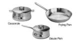 CASSEROLE STAINLESS STEEL, 4.0LTR SILVINOX VENUS NO.2322