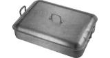 ROASTING PAN ALUMINIUM W/LID, 350X250X70MM