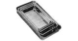 PAN RECTANGULAR STAINLESS, 300X230X45MM