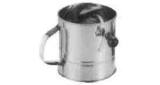 FLOUR SIFTER GALV TIN, DIAM 130MM
