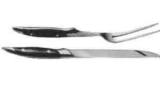 MEAT CARVING KNIFE & FORK SET