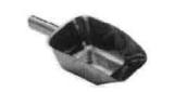 SCOOP UTILITY STAINLESS STEEL, 210X130X65MM