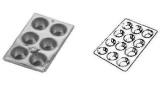 MUFFIN PAN TIN PLATED 6-CUP