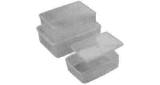 FOOD CONTAINER PLASTIC W/TIGHT, SEALCOVER 182X115X51MM 0.8LTR