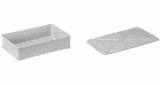 FOOD STORAGE BOX PLASTIC, W/COVER 685X425X100MM 21.4LTR