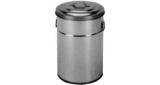 CAN FOOD STORAGE GALV STEEL, W/LID 55LTR