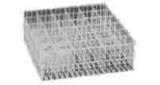 RACK GLASS COMPARTMENT STLWIRE, W/PLASTIC COATED 500X250X120MM