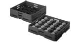 RACK CUP DISH WASHER PLASTIC, 500X500X110MM 16 POCKETS