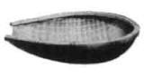 BASKET BAMBOO RICE, SIDE-CUTTING 490X430X130MM