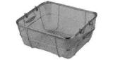 BASKET SQUARE STAINLESS STEEL, WITH HANDLE 355X300X150MM