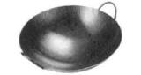 COOKING PAN CHINESE STEEL, DIAM 390MM