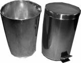 WASTE BASKET PEDAL FLIP SUS, W/INNER GALV BACKET 12LTR 