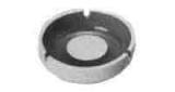 ASH TRAY CHINA PLAIN, DIAM 160MM