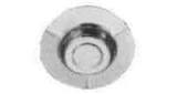 ASH TRAY STAINLESS STEEL PLAIN, 160MM DIAM