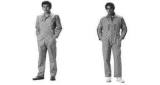 BOILERSUIT COTTON BUTTON TYPE, WHITE SIZE M