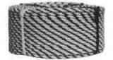 TIGERROPE POLYETHYLENE 3STRAND, BLACK/YELLOW 3/4"CIRX200MTR