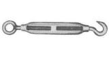 TURNBUCKLE FRAME BLACK, EYE&HOOK 6MMX100MM