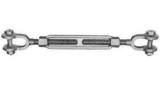 TURNBUCKLE FRAME GALV JAW&JAW, 3/8X6"