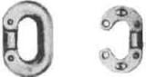 CONNECTING LINK SPLIT BLACK, 8MM