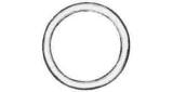 RING ROUND STEEL WELDED BLACK, 25X125MM