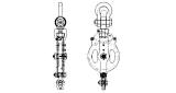 BLOCK CARGO STEEL W/BECKET, JIS-F3421-1B SINGLE 220MM