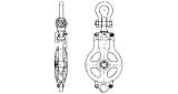 BLOCK CARGO CAST STEEL, JIS-F3428-1RA SINGLE 340MM