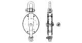 BLOCK GUY STEEL WITH BECKET, JIS-F3424-M1B SINGLE 160MM