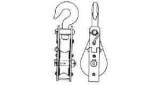 BLOCK STEEL SNATCH WITH HOOK, JIS-F3422-SM 200MM