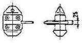 TWIST LOCK GALV MODEL TS-17-5, RIGHT HAND LOCK B/L 50TON
