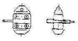 TWIST LOCK GALV MODEL TS-18-5, LEFT HAND LOCK B/L 50TON