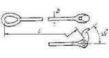 HINGE ROD SHORT LB-3-20S, ROD DIA 20MMXL2350MM B/L 32TON