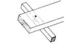 STAGE 300X40X4000MM, WITH TRANSVERSE BEARER