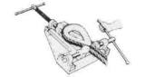 RIGGERS' VISE NO.1, FOR 16-28MM ROPE DIA